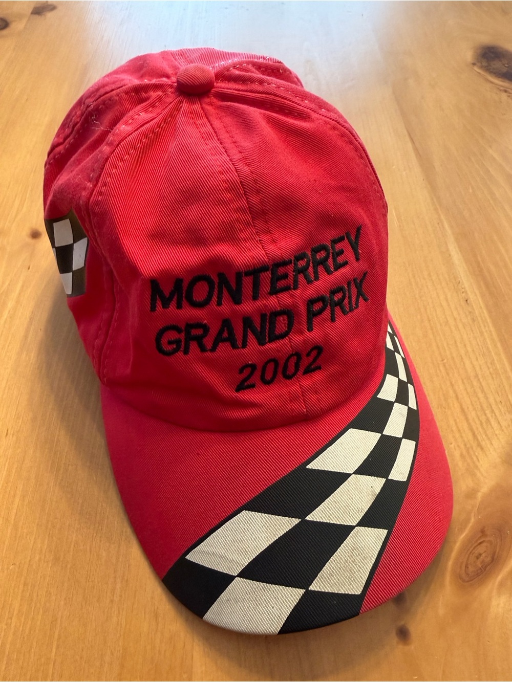 Rare Vintage 2002 Monterrey Grand Prix Racing Hat - Red - AJM International